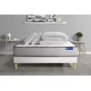Image de Pack prÃªt a dormir matelas Memoire de forme ACTIMEMO FORM 140x200 cm 5zones confort + sommier KIT blanc + 2 oreillers+couette