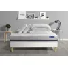 Image de Pack prÃªt a dormir matelas 180x200 ACTIMEMO SOFT 3zones de confort + sommier KIT blanc + 2 oreillers + couette