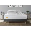 Image de PACK Matelas + sommier kit gris 180x200 Memo Bio Mousse a memoire de forme Maxi epaisseur + Couette + 2 oreillers