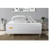 Image de PACK Matelas + sommier kit blanc 140x200 Memo Bio Mousse a memoire de forme Maxi epaisseur + Couette + 2 oreillers
