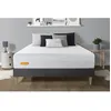 Image de Matelas + sommier kit gris 180x200 Memo Bio Mousse a memoire de forme Maxi epaisseur Dehoussable