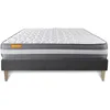 Image de Matelas + sommier kit gris 140x190 Memo Plus Memoire de forme