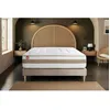 Image de Ensemble LE RAFFINÃ 90x190cm Ressorts ensaches + Memoire de forme BioVisco - Maxi epaisseur 26cm + sommier kit Beige
