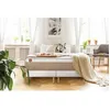 Image de Ensemble LE SOYEUX 180x200cm Ressorts ensaches + Memoire de forme BioVisco - Ep. 24cm + double sommiers Blanc