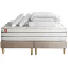 Image de Pack prÃªt a dormir matelas LE DOUILLET 180x200cm Memoire de forme BioVisco + double sommiers Beige + 2 oreillers + couette