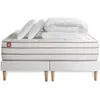 Image de Pack prÃªt a dormir matelas LE DOUILLET 200x200cm Memoire de forme BioVisco + double sommiers Blanc + 2 oreillers + couette