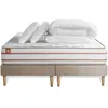 Image de Pack prÃªt a dormir matelas LE DOUX 160x200cm Memoire de forme - Ep. 24cm + double sommiers Beige + 2 oreillers +couette