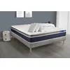 Image de Pack prÃªt a dormir ACTIFLEX CONFORT Matelas Ressorts ensaches+memoire de forme 200x200 + sommier KIT gris +2oreillers+couette