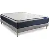 Image de Ensemble matelas Ressorts ensaches+Memoire de forme ACTIFLEX MAX 140x200 cm Maxi epaisseur 7zones confort + sommier KIT gris