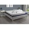 Image de Pack prÃªt a dormir matelas Ressorts ensaches + Memoire de forme ACTIFLEX ERGO 140x190 + sommier KIT gris +2oreillers+couette