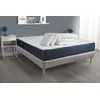 Image de Pack prÃªt a dormir matelas Ressorts ensaches + Memoire de forme ACTIFLEX SLEEP 140x190 + sommier KIT gris +2oreillers+couette