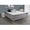Image de Ensemble matelas Ressorts ensaches ACTIFLEX PUR 200x200cm 3zones de confort + sommier KIT gris