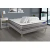 Image de Pack prÃªt a dormir matelas ACTIFLEX NIGHT 200x200 RESSORTS ENSACHES 3zones confort + sommier KIT gris + 2 oreillers +couette