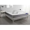 Image de Pack prÃªt a dormir matelas Latex + Memoire de forme ACTILATEX ZEN 160x200 cm + sommier KIT gris + 2 oreillers + couette