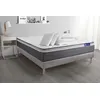 Image de Pack prÃªt a dormir matelas ACTILATEX PLUS 140x190 cm Latex + Memoire de forme + sommier KIT gris + 2 oreillers + couette