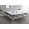 Image de Pack prÃªt a dormir matelas Memoire de forme ACTIMEMO ZEN 140x190 7zones de confort + sommier KIT gris + 2 oreillers +couette