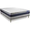 Image de Ensemble ACTIMEMO CONFORT Matelas memoire de forme 200x200 cm Maxi epaisseur 7zones de confort + sommier KIT gris