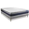 Image de Ensemble ACTIMEMO CONFORT Matelas memoire de forme 140x190 cm Maxi epaisseur 7zones de confort + sommier KIT gris
