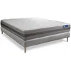 Image de Ensemble matelas ACTIMEMO RELAX memoire de forme 180x200 cm Maxi epaisseur 5zones de confort + sommier KIT gris