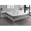 Image de Pack prÃªt a dormir matelas ACTIMEMO DREAM memoire de forme 180x200 cm 5zones confort + sommier KIT gris + 2oreillers+couette