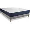 Image de Ensemble matelas ACTIMEMO LIFE 160x200 Memoire de forme 5zones de confort + sommier KIT gris