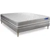 Image de Ensemble matelas Memoire de forme ACTIMEMO TOUCH 140x190 3zones de confort + sommier KIT gris