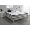 Image de Ensemble matelas a memoire ACTIMEMO PUR 180x200cm 3zones de confort + sommier KIT gris
