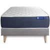Image de Ensemble matelas Ressorts ensaches et Memoire de forme ACTIFLEX SLEEP 120x200 5zones de confort + sommier KIT gris