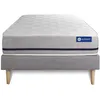 Image de Ensemble matelas 120x190 ACTIFLEX SOFT 3zones de confort + sommier KIT gris