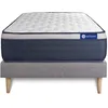Image de Ensemble matelas Latex+Memoire de forme ACTILATEX MAX 80x190 cm Maxi epaisseur 7zones de confort + sommier KIT gris
