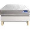 Image de Ensemble matelas Memoire de forme ACTIMEMO TOUCH 120x190 3zones de confort + sommier KIT blanc