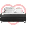 Image de Pack prÃªt a dormir VITALPOWER 140 x 190 cm sommier Kit noir