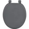 Image de Abattant WC universel - [MARQUE] - anthracite - MDF - 47 x 37 x 5 cm