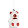Image de Boule de NoÃ«l - 1001kdo - Ourson Blanc - PVC - 9 cm - Ã Suspendre