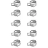 Image de 10x Colliers De Durite Clip Ã Ressort 8mm - 10mm Tuyau Carburant Essence Tondeuse Tracteur