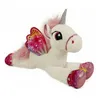 Image de Peluche Geante Licorne Blanche Avec Ailes Rose 87cm - Grande Peluche - Animal Fantastique - Enfant