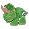 Image de Peluche Dinosaure Triceratops Vert 26 Cm - Dino Tyrannosaure - Doudou Enfant - Jurassic World - Nouveaute