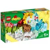 Image de LEGO DUPLO - Boite de construction creative 120 pieces - Briques 1er Age 18 mois et plus - Ref. 10978 + Carte Animaux