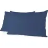 Image de Lovely Home Lot De 2 Taies D'oreiller Rectangulaires - 50 X 70 Cm - 100% Coton - Bleu