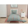 Image de Parure De Couette Enfant 100% Coton Vert 140x200 Cm