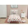 Image de Parure De Couette Enfant 100% Coton - Beige CrÃ¨me - 140x200 Cm