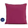 Image de Lot De 2 Taies D'oreiller - Lovely Home - Lh71604 - 63 X 63 Cm - Fuchsia