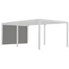 Image de Habrita - Rideau Pour Pergola Bioclimatique Gris Per Bi R36