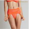 Image de Porte-Jarretelles Corps à Corps Néon Orange Fluo