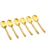 Image de Coffret 6 Petites CuillÃ¨res Knut - Gold