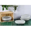 Image de Lot De 6 Assiettes Creuses En GrÃ¨s Gris D20