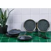 Image de Lot De 6 Assiettes Ã Pain En GrÃ¨s Bleu D16