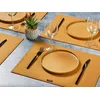 Image de Set de table rectangulaire - 6 piÃ¨ces - Feutre recyclÃ© marron