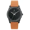 Image de Pierre Lannier Candide Montre Homme Acier Noir Cuir Marron 214k434