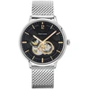 Image de Montre Pierre Lannier  Montre Homme TRIO Noir Acier milanais Argenté P24812642